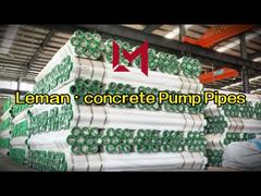 DN125 Concrete Pump Pipe ST52 Flange Connection 1 Year Warranty